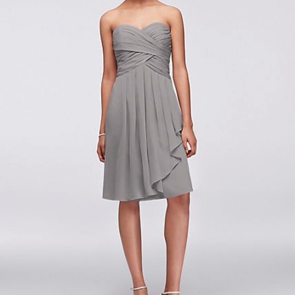 David’s bridal grey Bridesmaid dress
